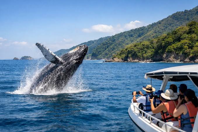 Whale tail Nicoya Peninsula